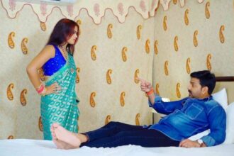 pawan singh and ankita singh in kunwar wala dp song